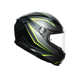 AGV K6 Flash Helmet - Grey/Black/Lime