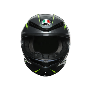 AGV K6 Flash Helmet - Grey/Black/Lime