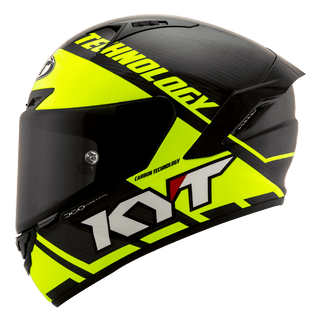 KYT NX Race Helmet - Carbon Race-D Yellow Fluro