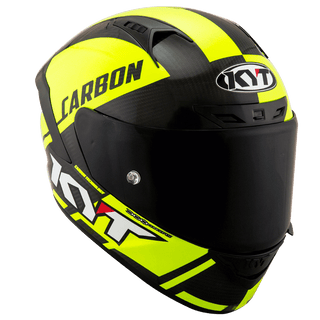 KYT NX Race Helmet - Carbon Race-D Yellow Fluro