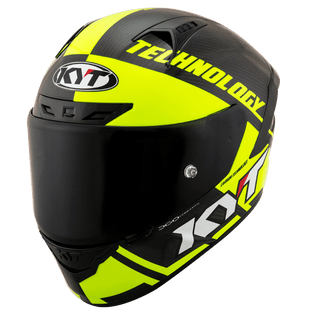 KYT NX Race Helmet - Carbon Race-D Yellow Fluro