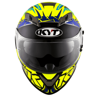 KYT Falcon 2 Rift Helmet - Yellow Blue