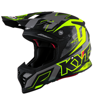 KYT Skyhawk Digger Helmet - Matte Grey Yellow