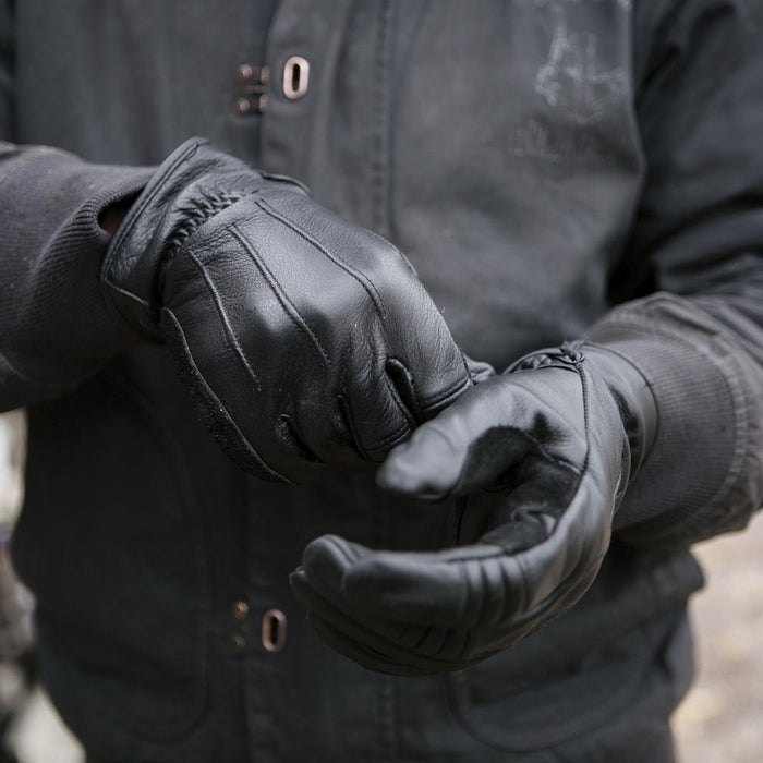 Biltwell Work Motorcycle Gloves - Black - MotoHeaven