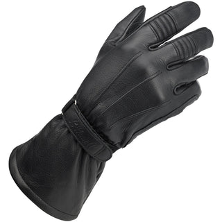 Biltwell Gauntlet Motorcycle Gloves - Black - MotoHeaven