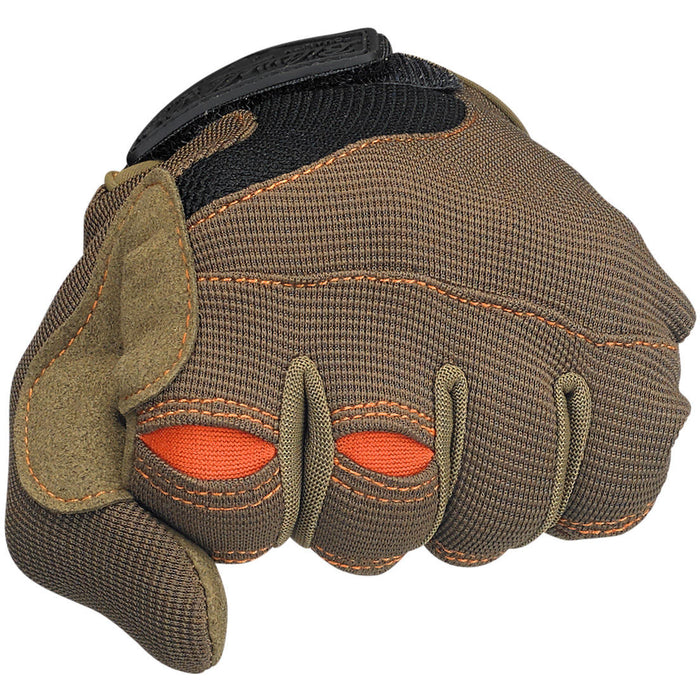 Biltwell Moto Motorcycle Gloves - Brown/Orange - MotoHeaven