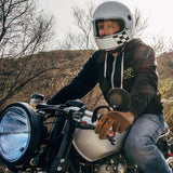 Biltwell Moto Motorcycle Gloves - Brown/Orange - MotoHeaven