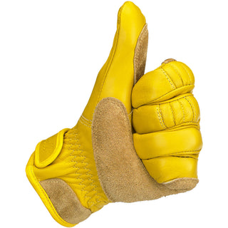 Biltwell Work Motorcycle Gloves - Gold - MotoHeaven