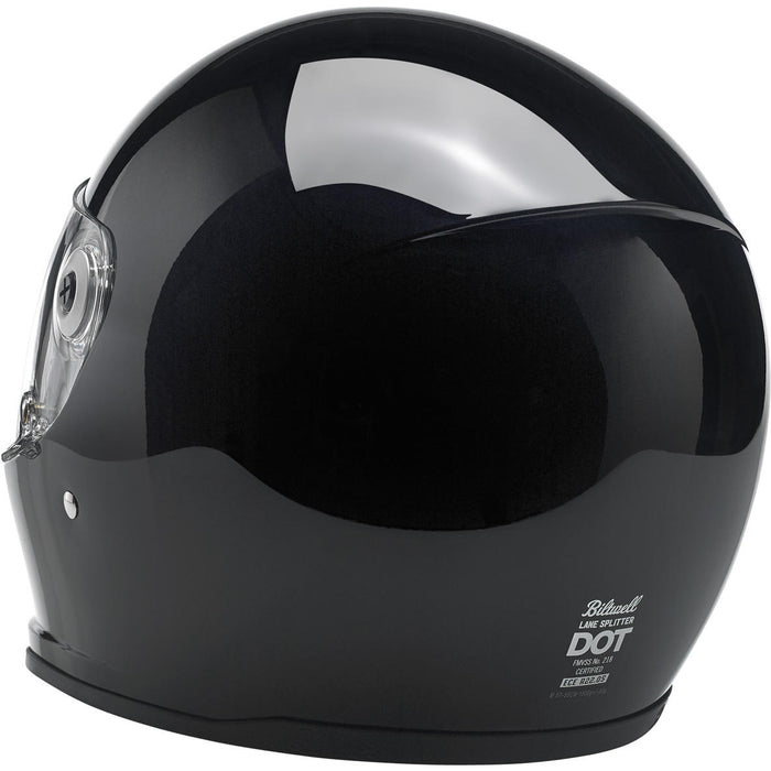 Biltwell Lane Splitter Helmet - Gloss Black - MotoHeaven