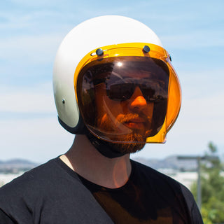 Biltwell Bubble Shield Anti Fog - Amber - MotoHeaven