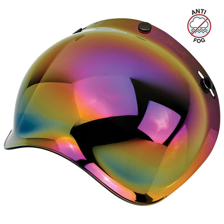 Biltwell Bubble Shield Anti Fog - Ranbow Mirror - MotoHeaven