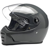 Biltwell Lane Splitter Helmet - Gloss Storm Grey - MotoHeaven