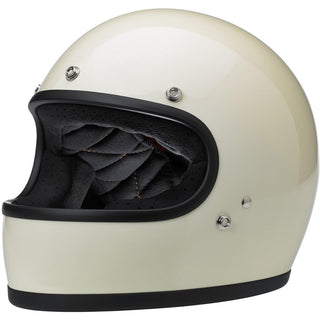 Biltwell Gringo ECE Motorcycle Helmet - Gloss Vintage White - MotoHeaven