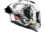 Lazer Rafale SR Evo Stickerbomb Helmet - White Black Silver Red