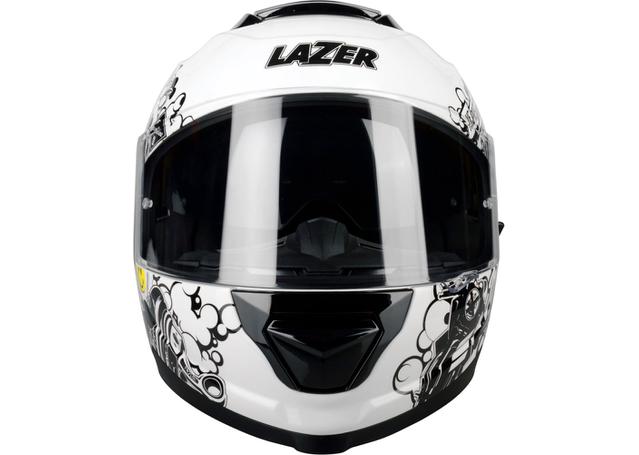 Lazer Rafale SR Evo Stickerbomb Helmet - White Black Silver Red