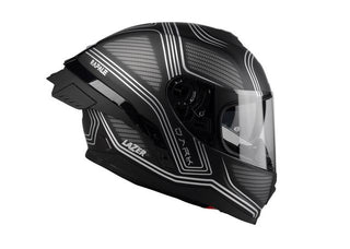 Lazer Rafale SR Evo Spacewar Helmet - Black/Silver Matt