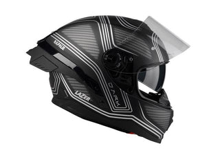 Lazer Rafale SR Evo Spacewar Helmet - Black/Silver Matt