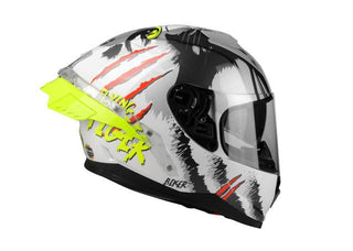 Lazer Rafale SR Evo Flying Tiger Helmet - Grey White/Yellow Fluo