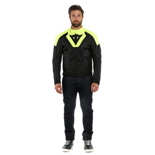 Dainese Levante Air Tex Jacket - Black/Fluo-Yellow/Black