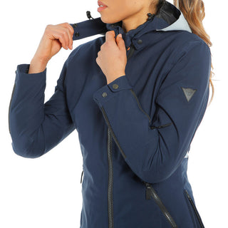 Dainese Mayfair Lady D-Dry Jacket - Glacier-Grey/Black-Iris/Black-Iris