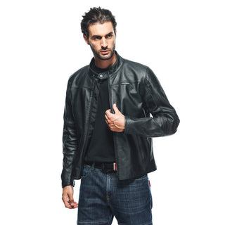 Dainese Mike 3 Leather Jacket - Black