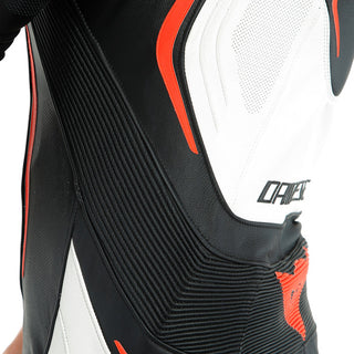 Dainese Misano 2 D-Air 1Pc Perforated Suit - Black/White/Fluo-Red