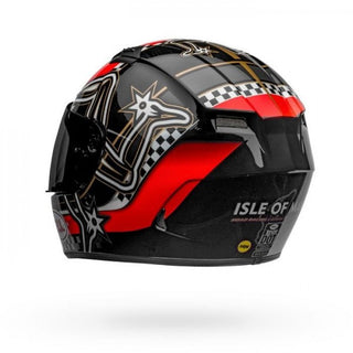 2020 Bell Qualifier DLX MIPS Isle Of Man Motorcycle Helmet -  Red/Black/White