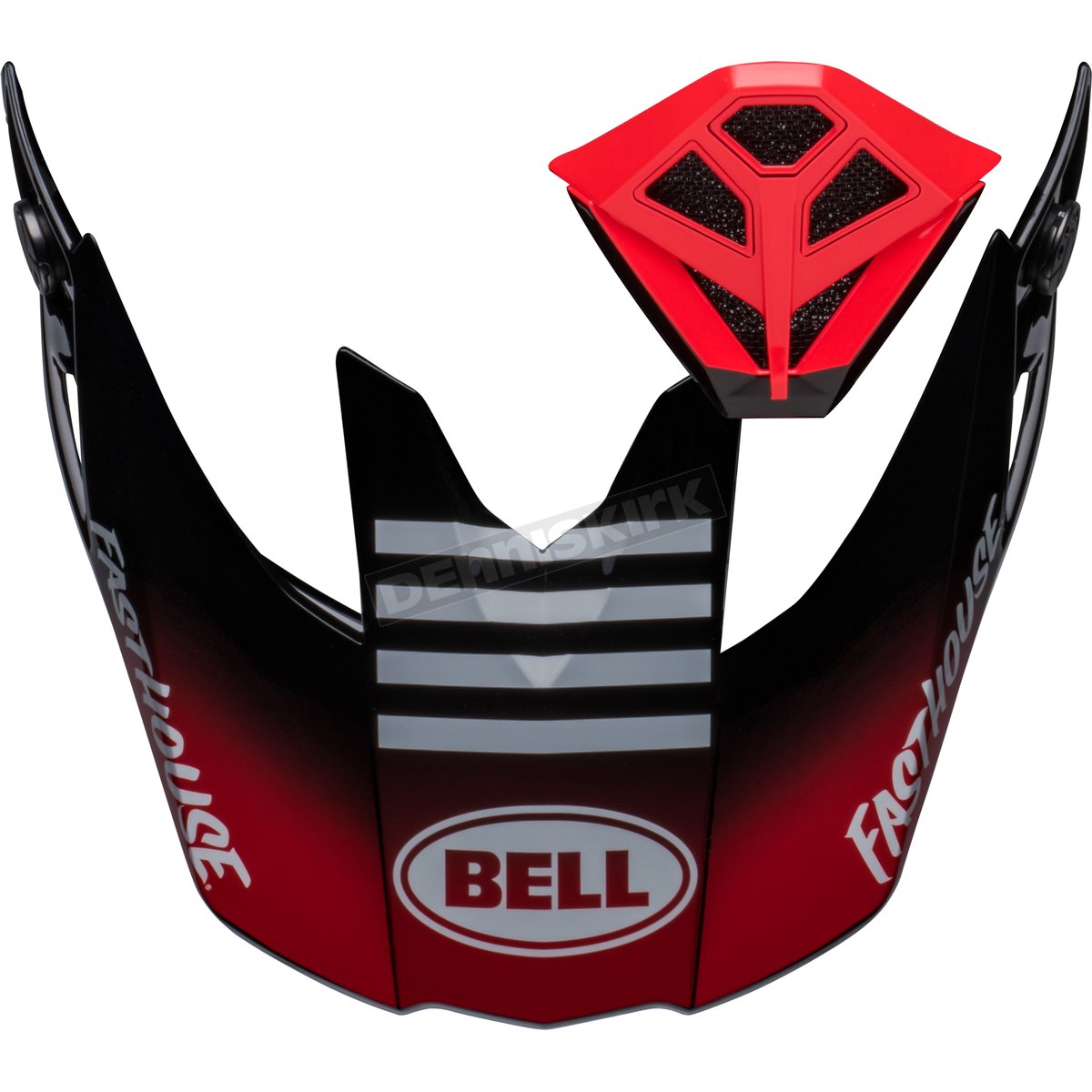 Bell Moto-10 Peak Mount Piece Kit - Fasthouse Privateer Black/Red