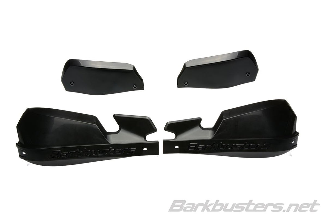 Barkbusters Vps Plastic Guards Only - Black On Black With Deflectors In Black