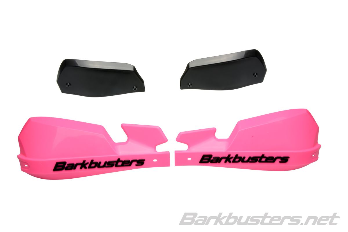 Barkbusters Vps Plastic Guards Only - Pink With Deflectors In Black