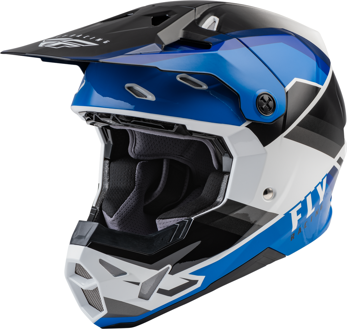 FLY Racing Formula CP Youth Helmet Rush Blk Blu Wht