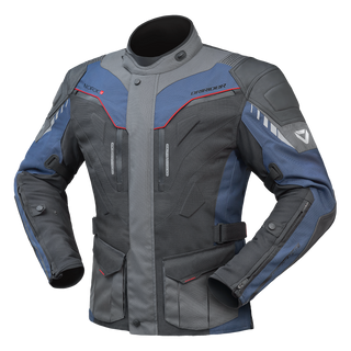 Dririder Nordic V Textile Motorcycle Jacket - Navy Grey