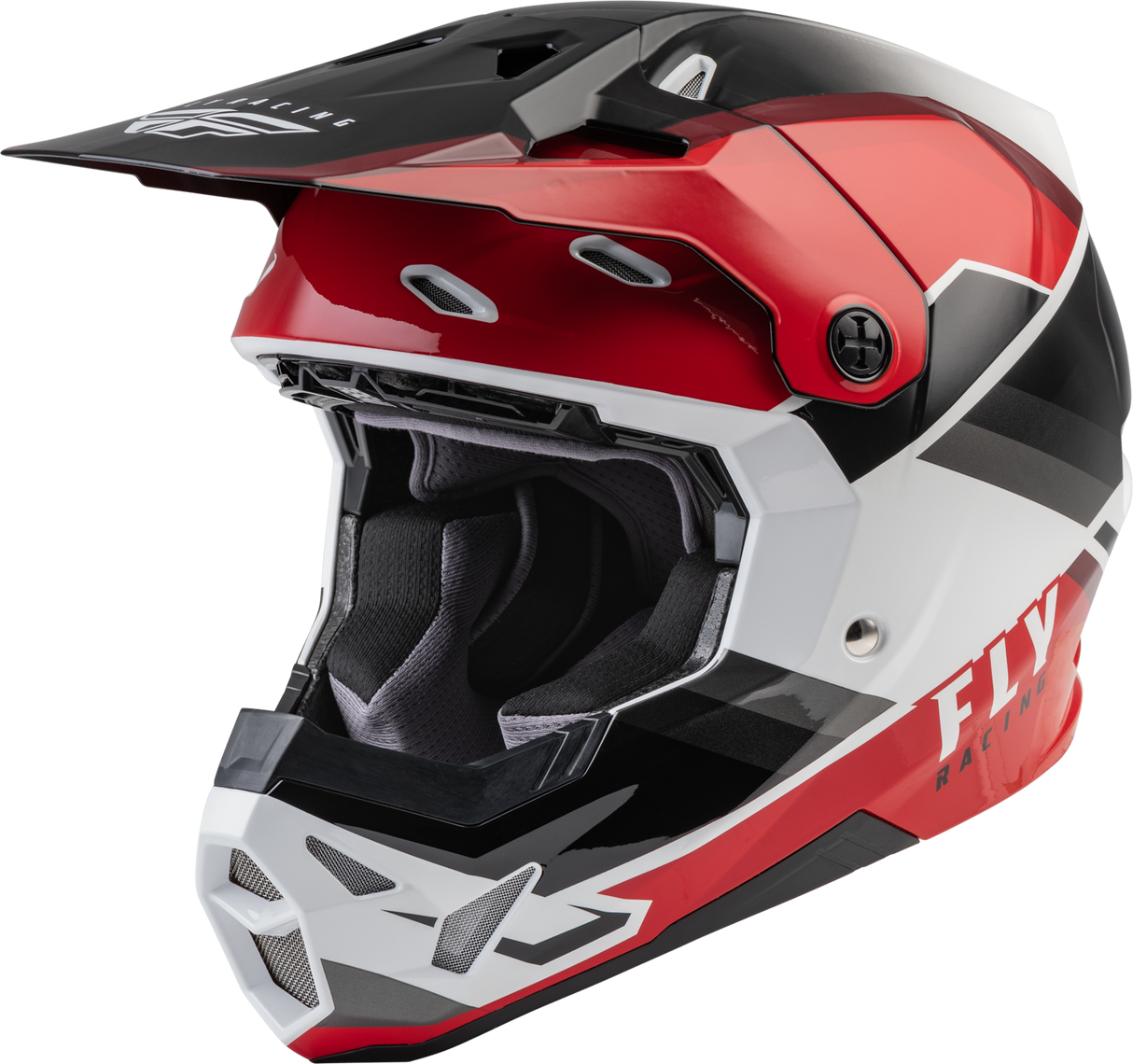 FLY Racing Formula CP Youth Helmet Rush Blk Red Wht