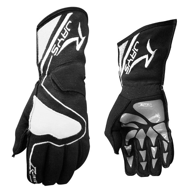 Rjays Podium Kart Adult Gloves - Black/White