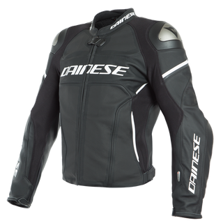 Dainese Racing 3 D-Air Perforated Jacket - Black-Matt/Black-Matt/White