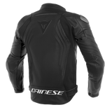 Dainese Racing 3 Leather Jacket - Black/Black/Black