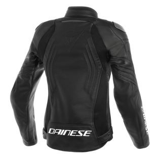 Dainese Racing 3 Lady Perforated Leather Jacket - Black/Black/Black