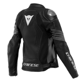 Dainese Racing 4 Lady Perforated Leather Jacket - Black/Black