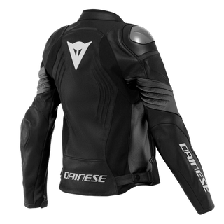 Dainese Racing 4 Lady Perforated Leather Jacket - Black/Black