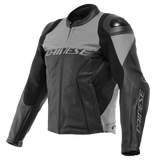 Dainese Racing 4 Perforated Leather Jacket - Black/Fcharcocal Gray