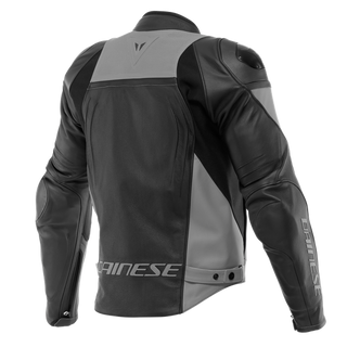 Dainese Racing 4 Perforated Leather Jacket - Black/Fcharcocal Gray