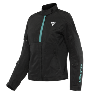 Dainese Risoluta Air Lady Tex Jacket - Black/Aqua-Green