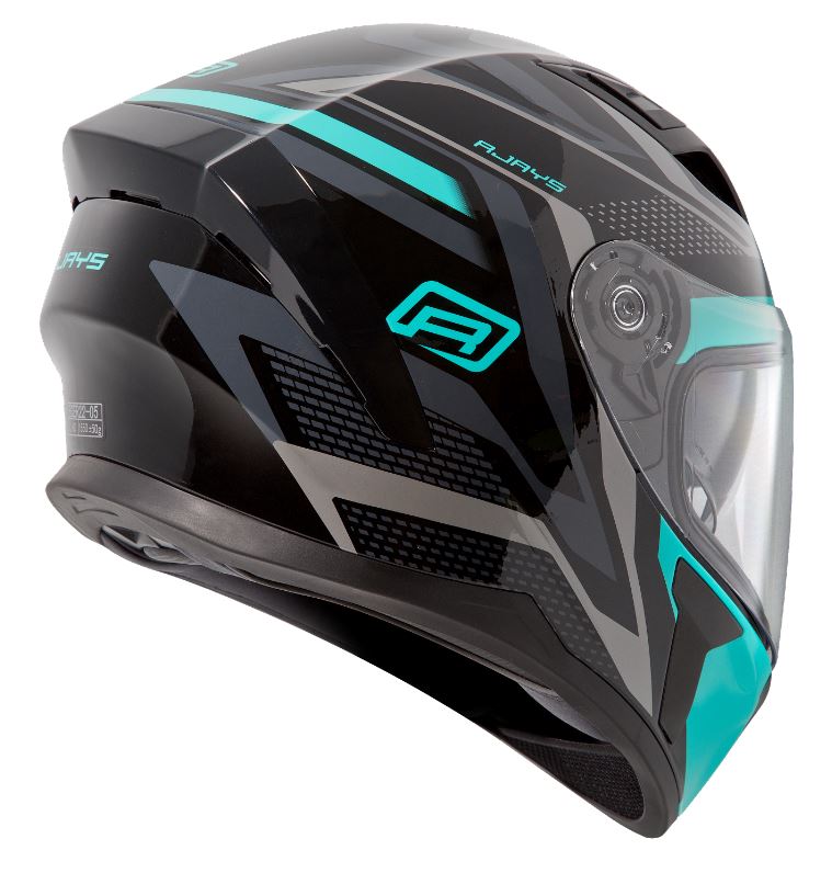 Rjays Apex III Ignite Helmet - Black/Aqua
