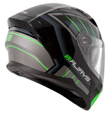 Rjays Apex III Switch Helmet - Black/Grey/Green