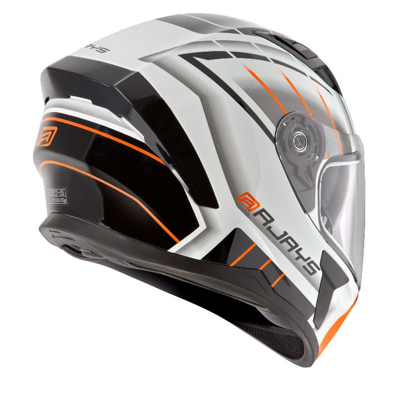 Rjays Apex III Switch Helmet - White/Grey/Orange