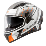 Rjays Apex III Switch Helmet - White/Grey/Orange