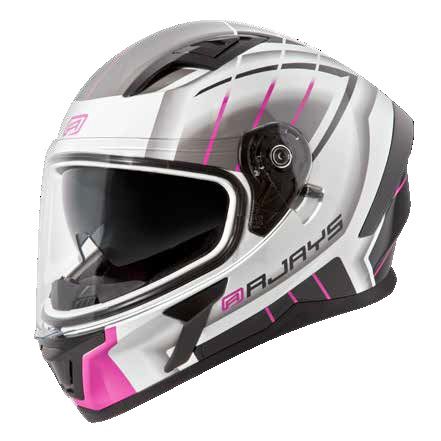 Rjays Apex III Switch Helmet - White/Pink