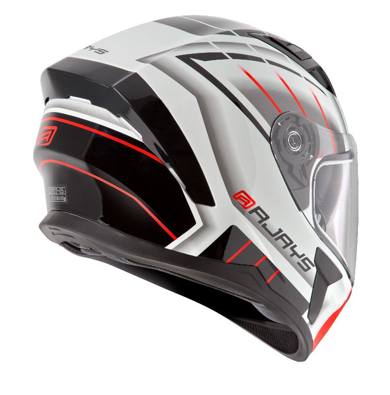 Rjays Apex III Switch Helmet - White/Grey/Red
