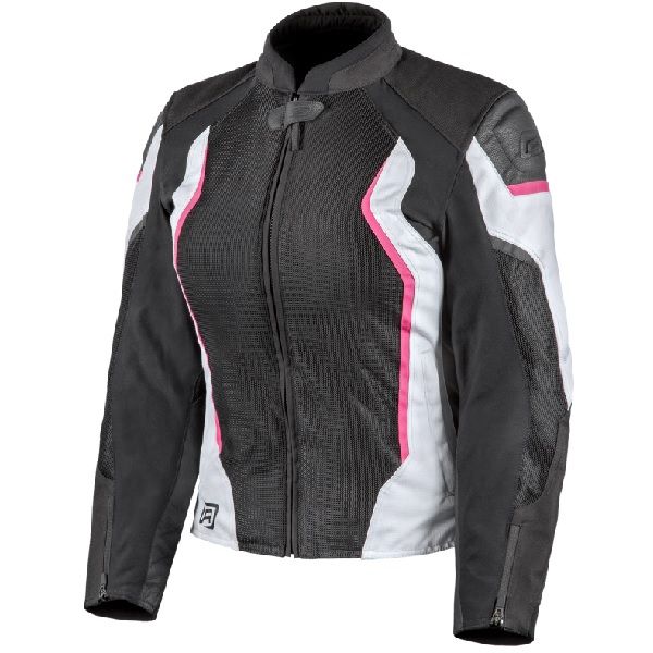 Rjays Women's Sector Textile Jacket - Black/White/Pink