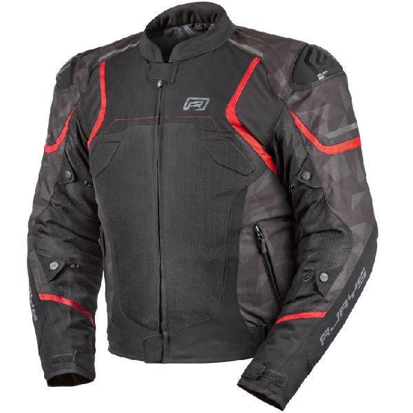 Rjays Pace Airflow Men's Textile Jacket - Black/Night Ops Camo